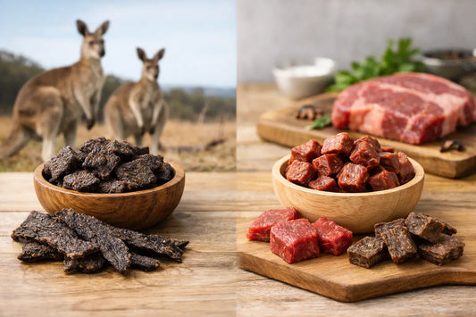 Kangaroo Treats vs Beef Treats for Dogs