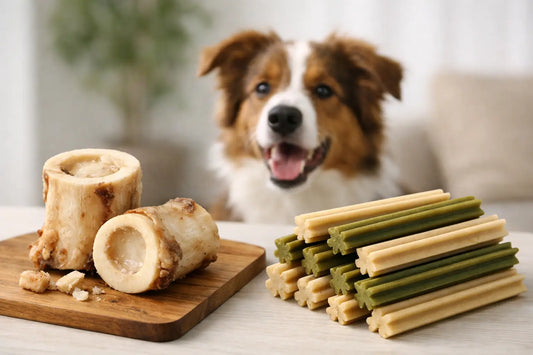 Marrow Chews vs Dental Sticks for Dogs